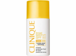 Clinique CLINIQUE_Sun Minerální opalovací fluid na obličej SPF50 Opalovací mléko na obličej 30ml