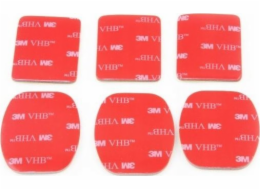Xrec Adhesive Stickers pro montáž Gopro kamer 6ks, Gopro Hero 5 6 7