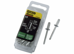 Hliníkový trhací nýt Stanley 5x9,5mm, 15 ks. 1-PAA66T