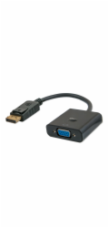 Savio CL-90 adaptér k video kabelům 0,2 m DisplayPort VGA (D-Sub) Černá