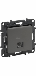 Legrand Niloe Step Telefonní zásuvka RJ11 ocel 863455