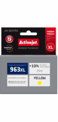 Activejet AH-963YRX inkoust pro tiskárny HP, Náhradní inkoust HP 963XL 3JA29AE; Premium; 1760 stran; žlutý