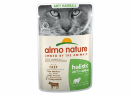 ALMO NATURE Hairball - mokré krmivo pro dospělé kočky - hovězí maso - 70g