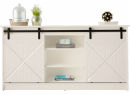 Komoda 160x80x35 GRANORO bílá/lesklá bílá