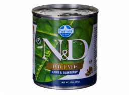 FARMINA N&D Prime Jehněčí & Borůvky Adult – mokré krmivo pro psy – 285g