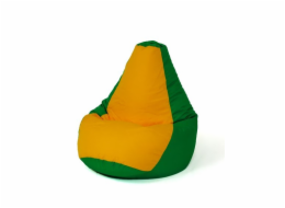 Sako taška pouffe Hruška zeleno-žlutá L 105 x 80 cm