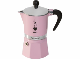 Kávovar Bialetti Primavera Rainbow 3tz 150 ml Růžová