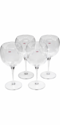 Alessi Mami-XL Set of 4 glasses for red wine SG119/0S4
