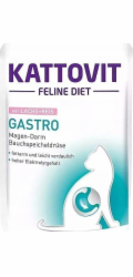 KATTOVIT Feline Diet Gastro Losos s rýží - mokré krmivo pro kočky - 85g