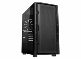 COUGAR PC skříň UNIFACE Black Mini Tower Mesh Front Panel 1x 120mm Fan TG Left Panel