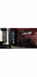 Cama SOHO S6 2D2S Vitrína černá/černý lesk