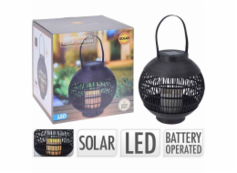 Lucerna solární s LED svíčkou 22 x 23 cm KO-CX2100090
