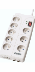 Ever Home prodlužovací kabel proti přepětí 8 zásuvek 2 m bílá (T/LZ05HOM019/0000)