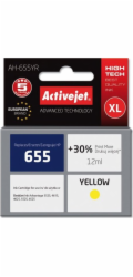 Activejet AH-655YR ink for HP printer; HP 655 CZ112AE replacement; Premium; 12 ml; yellow