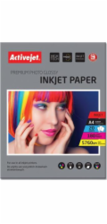 Activejet AP4-180G20 photo paper for ink printers; A4; 20 pcs