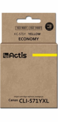 Actis KC-571Y ink for Canon printer; Canon CLI-571Y replacement; Standard; 12 ml; yellow