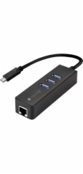 TECHLY 105810 Techly USB-C 3.1 to Gigabit Ethernet RJ45 network adapter w/ 3 port USB 3.0 hub