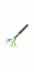 LANBERG LAN KABEL 100MB/S 305M PEVNÝ CCA ŠEDÝ 