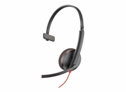 Poly Blackwire 3210 - Blackwire 3200 Series - náhlavní souprava - náhlavní - kabelové - USB-C - černá - certifikováno UC