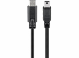 goobay kabel USB 2.0, zástrčka USB-C > zástrčka mini-USB, adaptér
