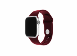 FIXED Silicone Strap pre Apple Watch 42/44/45/49mm, vínovo červený
