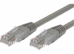 Cat.6 RJ45 UTP měděný propojovací kabel, 3m. šedá - balení 10 kusů