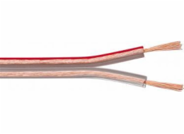 PremiumCord Kabely na propojení reprosoustav 100% CU měď 2x0,75mm 1m