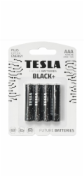 Tesla AAA BLACK+ alkalická, 4 ks
