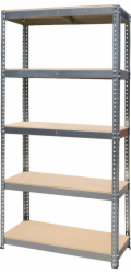 Skladová police Metalllkas 180x90x40cm zkroucená 5 polic 200 kg (stabil200)