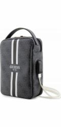 Guess PU 4G Printed Stripes Travel Universal Bag Black Guess Travel Universal bag je perfektní taška na cesty, do které pohodlně zabalíte vše co potřebujete k provozu telefonu, tabletu nebo notebooku