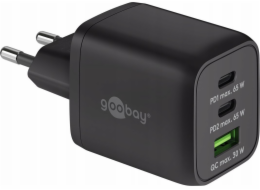 goobay USB-C PD víceportová rychlá nabíječka Nano 65 wattů