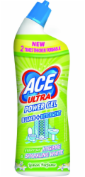 Gelový čistič koupelen Ace Ultra Power, Lemon 750 ml