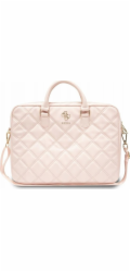 Guess PU Quilted 4G Metal Logo Computer Bag 15/16" Pink Guess PU Quilted 4G Metal Logo Computer Bag je perfektní taška pro notebook s úhlopříčkou displeje 15-16"