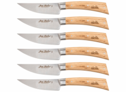 Laguiole Jean Dubost Steak Knife Set 6pcs., Oak Wood