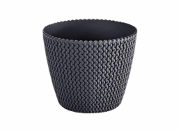 Hrnec Prosperplast Splofy DSP190, O 18,7 cm, černý