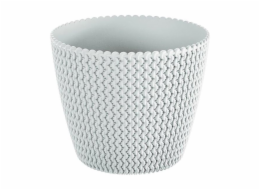 Hrnec Prosperplast Splofy DSP160, V 15,7 cm, bílý