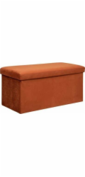 Pouf Atmosphera 197333C, oranžový, 76 cm x 38 cm x 38 cm