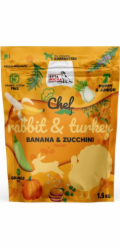 SYTA MICHA Chef králík s krůtím junior - suché krmivo pro psy - 1,5kg