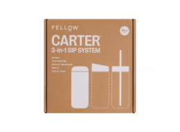 Fellow Carter thermal mug set + 3 caps white matt 473 ml
