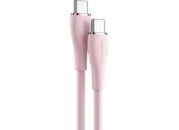 USB-C 2.0 to USB-C Cable Vention TAWPG 1.5m, PD 100W,  Pink Silicone