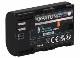 PATONA baterie pro foto Canon LP-E6NH 2250mAh Li-Ion Platinum USB-C nabíjení
