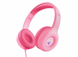 TRUST sluchátka Nouna Kids Headphones, Růžová