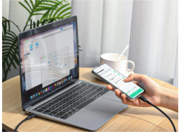 AUKEY CB-SCC241 USB-C Power Delivery PD 240W 5A 20V 1m Nylon Černá