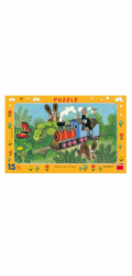Dino Papírové puzzle Krtek a lokomotiva15 dílků