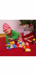 Bigjigs Baby Dřevěný vláček s nasazováním