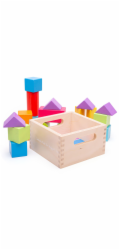 Bigjigs Baby První dřevěné kostky set 17 kusů