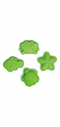 Bigjigs Toys Silikonové formičky zelené Meadow
