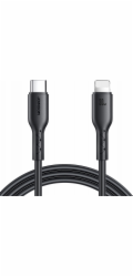 Kabel Flash Charge USB C na Lightning SA26-CL3 / 30W / 1m (černý)