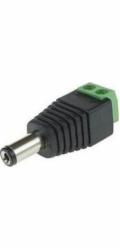Electrical power plug Black Green