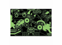 Mudpuppy Puzzle Monster Trucks - svítí ve tmě 100 dílků
